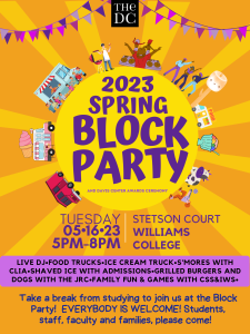 Spring Block Party at Stetson Court Tuesday 05-16-2023 5p-8p